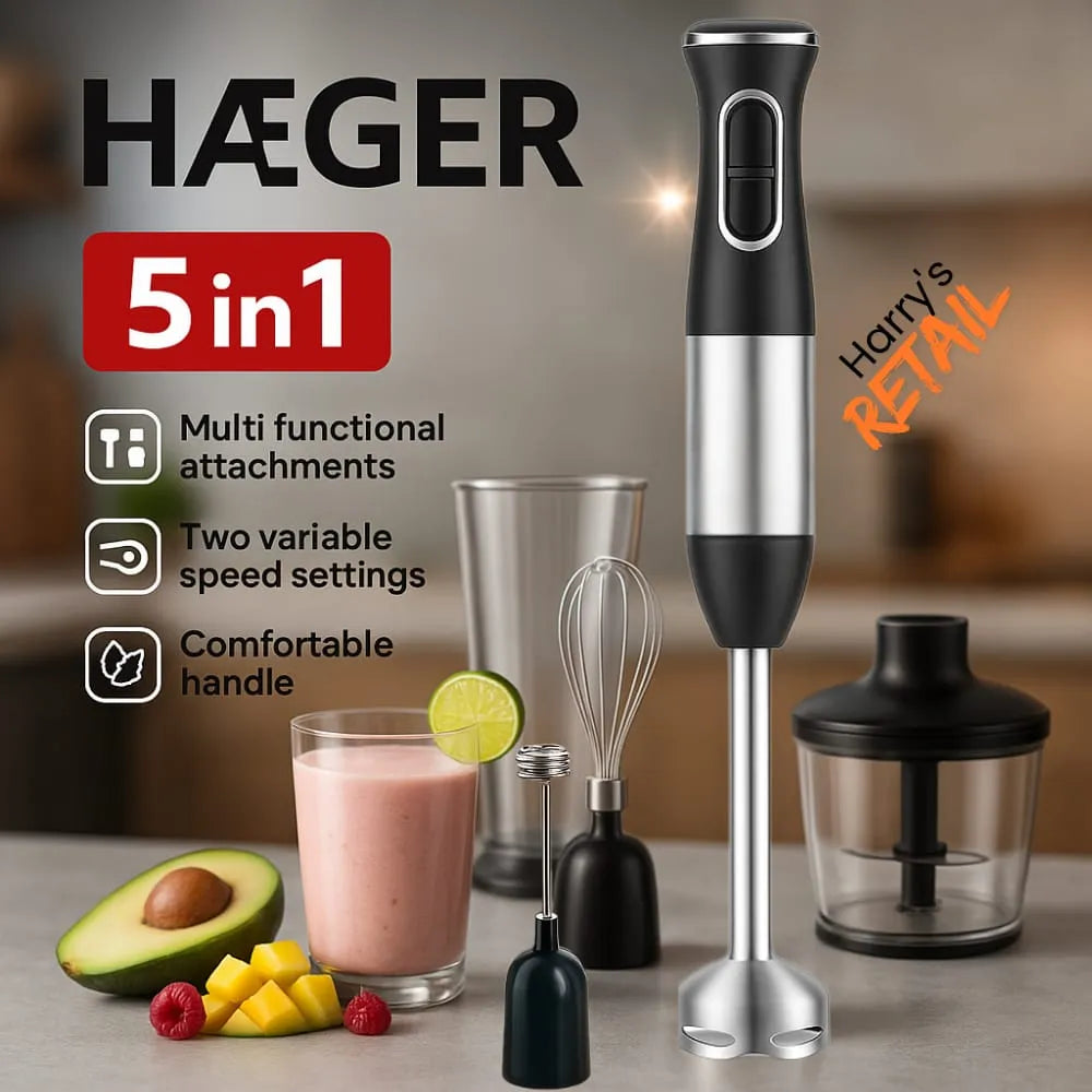 Burraq HAEGER 5-in-1 Multi Functional Hand Blender