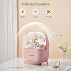 Burraq Luxury Waterproof Makeup Organizer with Lid & Drawers