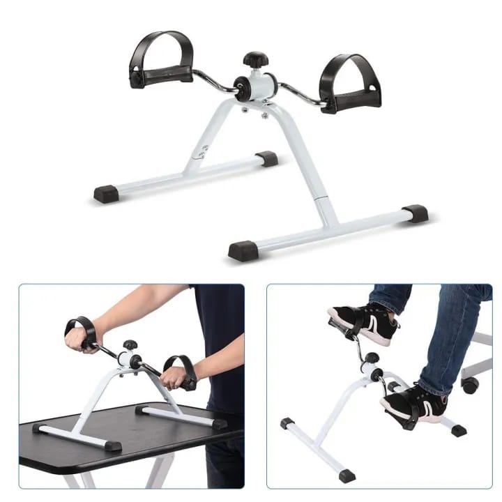Burraq Mini Exercise Cycle – Foldable Pedal Exerciser for Home & Office | Adjustable Resistance Mini Exercise Bike