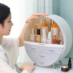 Burraq Luxury Dustproof Makeup Organizer with Drawers & Brush Holder