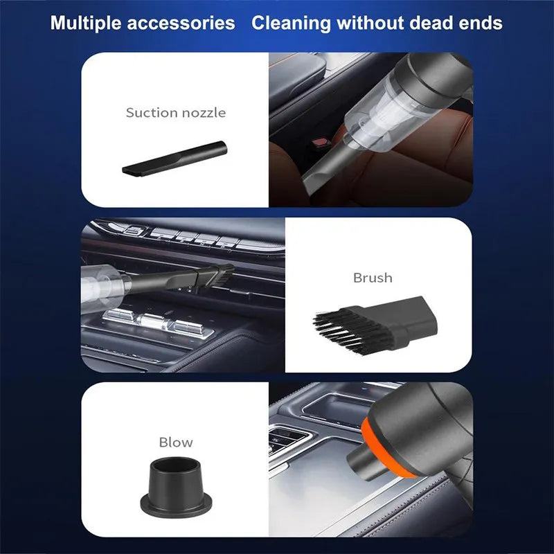 Burraq Rechargeable Dual-Mode Cordless Mini Vacuum & Air Blower