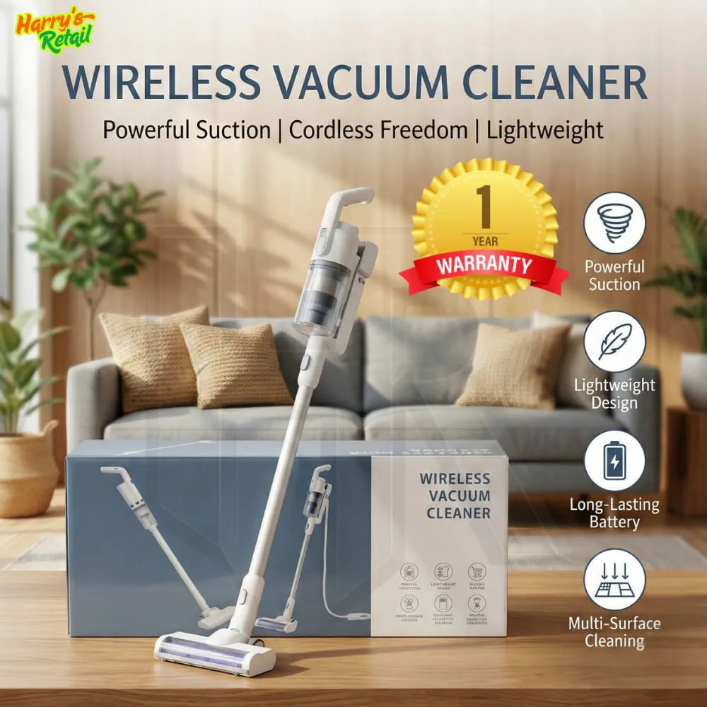 Burraq Cordless Stick Vacuum Cleaner – 2-in-1 Lightweight Handheld