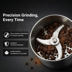Burraq Western W-31 Electric Spice Grinder – 150W Stainless Steel Masala & Coffee Grinder Machine