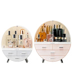 Burraq Luxury Dustproof Makeup Organizer with Drawers & Brush Holder