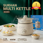Burraq Surhan SR-9091 Electric Cooker – 2.0L Multi-Function Electric Hot Pot | Non-Stick Ramen Cooker & Electric Stove