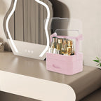 Burraq Luxury Large Makeup Organizer with Dustproof Lid & Drawers