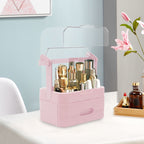Burraq Luxury Large Makeup Organizer with Dustproof Lid & Drawers