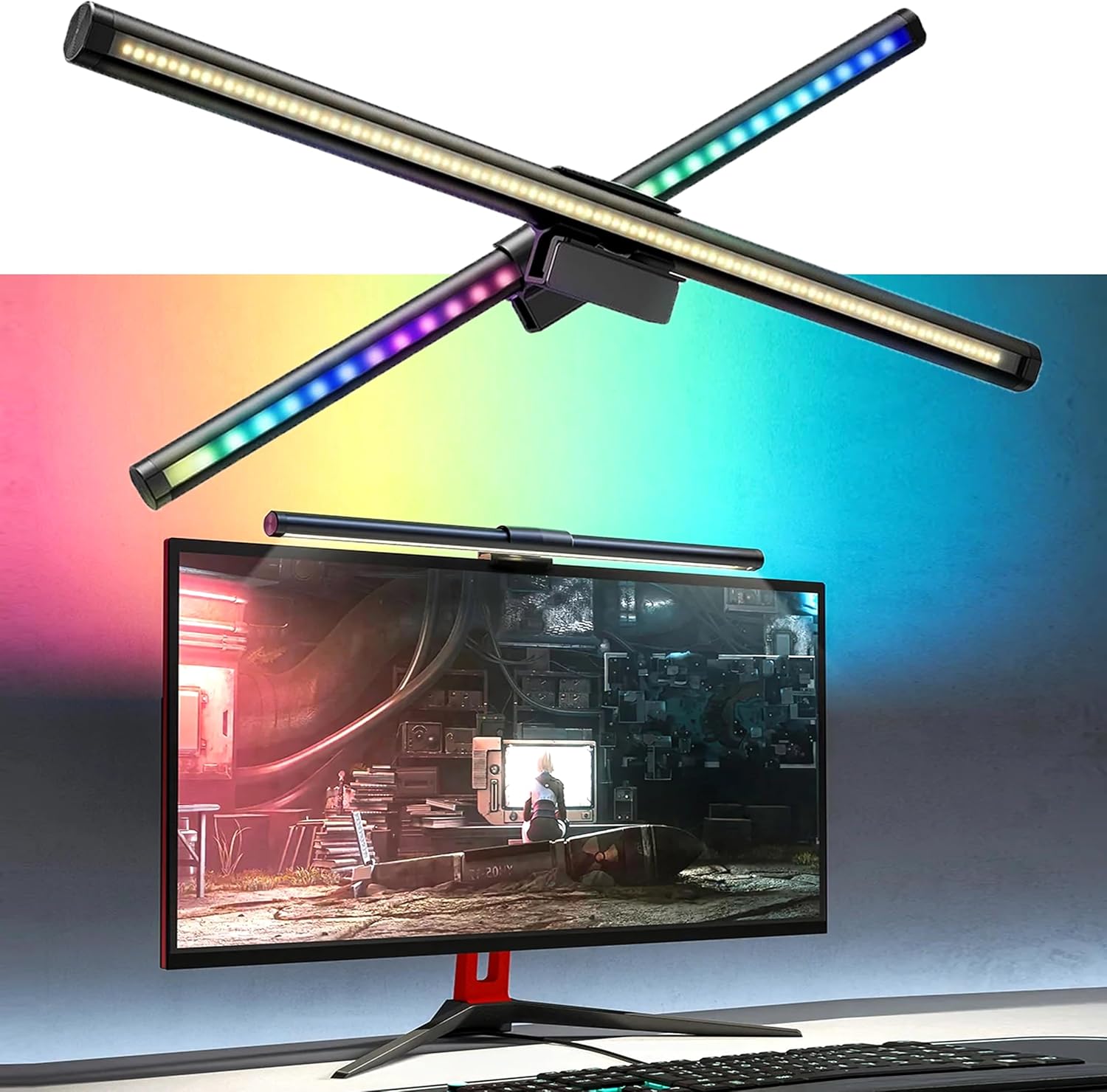 Burraq RGB Monitor Light Bar – Eye Protection & Ambient Backlight