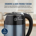 Burraq Western Deluxe Electric Kettle W-52 – 1.8L Stainless Steel Electric Kettle | 1500W Fast Boil