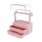 Burraq Luxury Large Makeup Organizer with Dustproof Lid & Drawers
