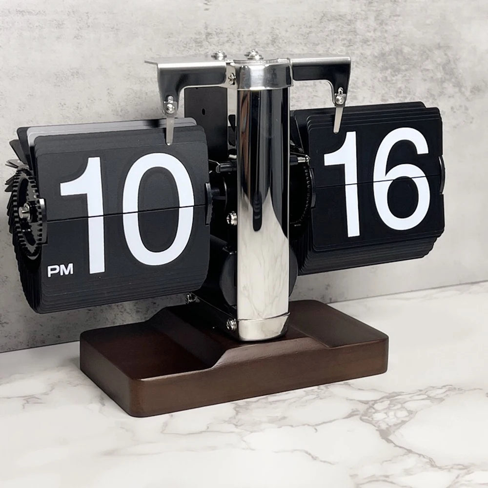 Automatically Page Turning Flipping Clock for Modern Home Office Decoration