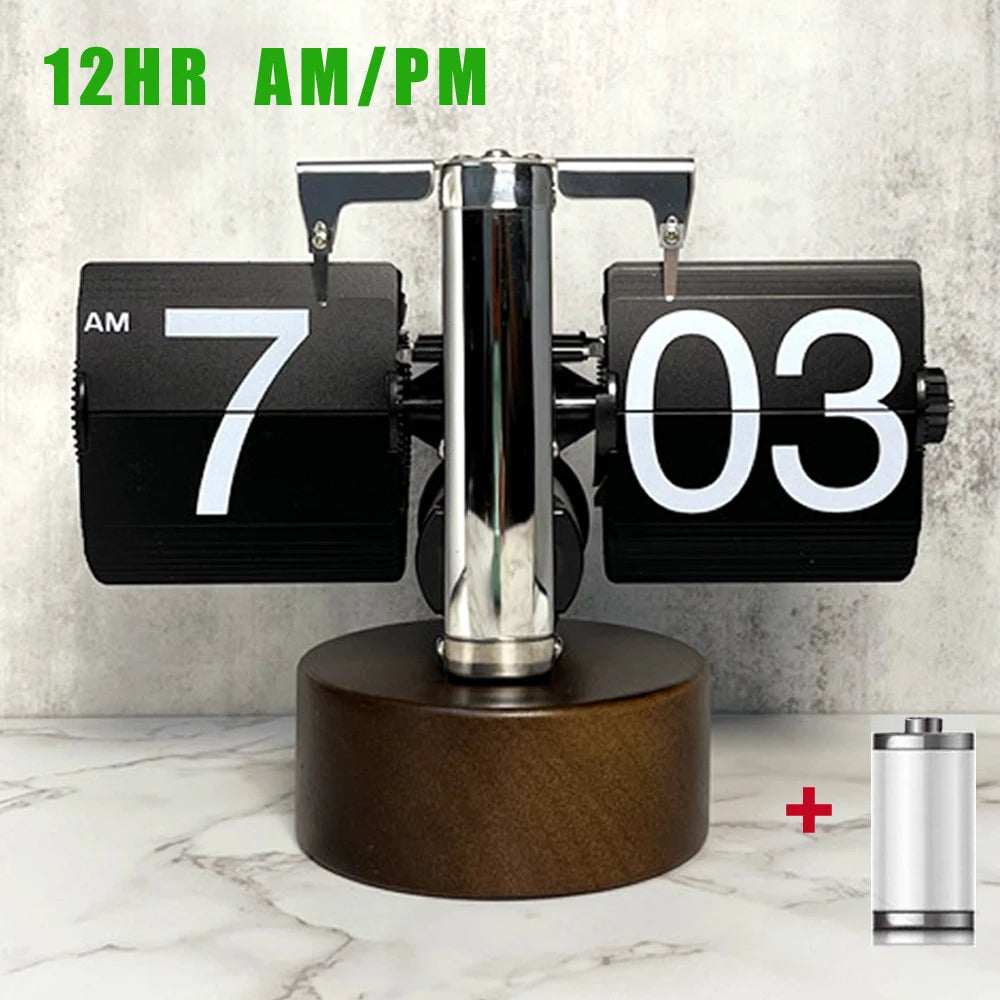 Automatically Page Turning Flipping Clock for Modern Home Office Decoration