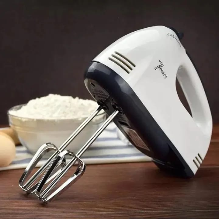 Burraq Electric Hand Mixer – 5 Speed 180W Egg Beater | Handheld Whisk Blender | Cake & Baking Mixer for Kitchen