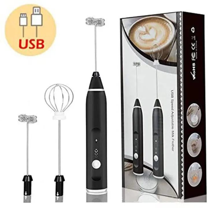 Burraq Rechargeable Coffee Beater & Egg Whisker – Portable Hand Mixer, Frother & Foamer | USB Charging