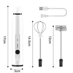 Burraq Rechargeable Coffee Beater & Egg Whisker – Portable Hand Mixer, Frother & Foamer | USB Charging