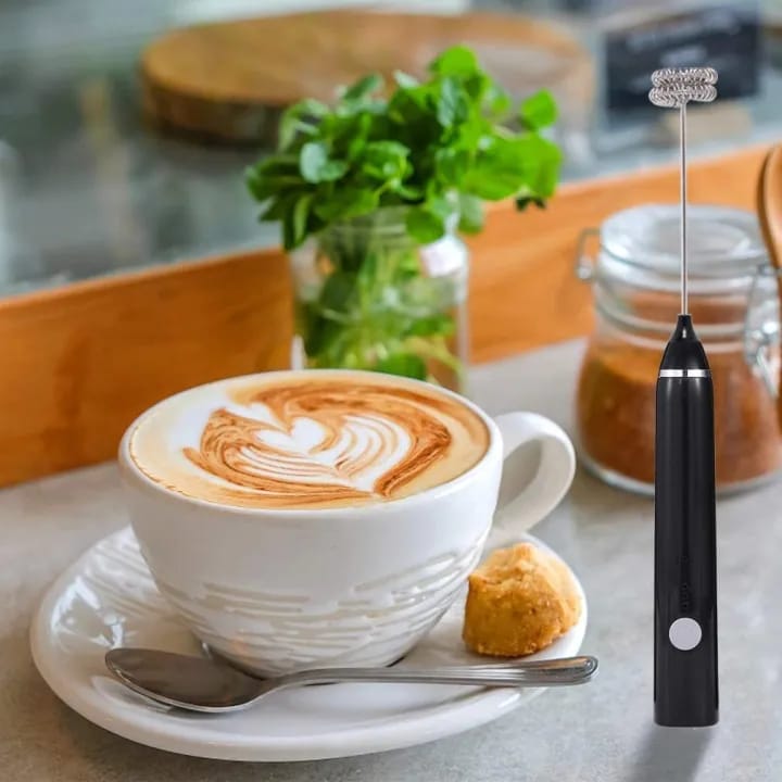 Burraq Rechargeable Coffee Beater & Egg Whisker – Portable Hand Mixer, Frother & Foamer | USB Charging
