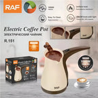 Burraq RAF Electric Kettle – Stainless Steel Tea & Coffee Maker | Fast Boil Electric Kettle | Automatic Shut-Off