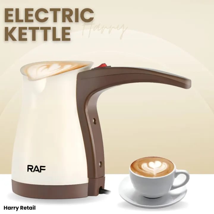 Burraq RAF Electric Kettle – Stainless Steel Tea & Coffee Maker | Fast Boil Electric Kettle | Automatic Shut-Off