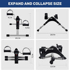 Burraq Digital Mini Exercise Cycle – Portable Pedal Exerciser with LCD Display | Adjustable Resistance