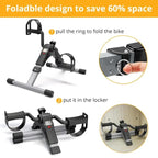 Burraq Digital Mini Exercise Cycle – Portable Pedal Exerciser with LCD Display | Adjustable Resistance