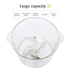 Burraq 1.8L Electric Chopper Machine – Food Processor | Vegetable Cutter, Meat & Spice Grinder