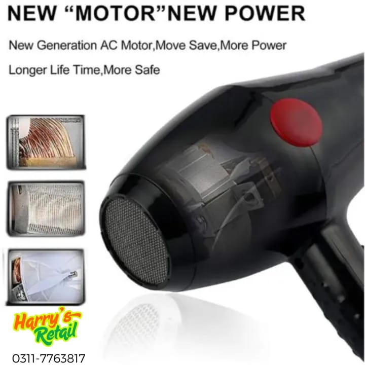 Burraq Hair Dryer – 2in1 Professional Travel Hair Dryer for Women & Men | Fast Drying Blow Dryer Machine