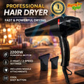 Burraq Hair Dryer – 2in1 Professional Travel Hair Dryer for Women & Men | Fast Drying Blow Dryer Machine