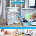 Burraq Mini AC Fan – 3-in-1 Portable USB Air Cooler | Desktop Cooling Fan with Humidifier