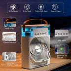 Burraq Mini AC Fan – 3-in-1 Portable USB Air Cooler | Desktop Cooling Fan with Humidifier