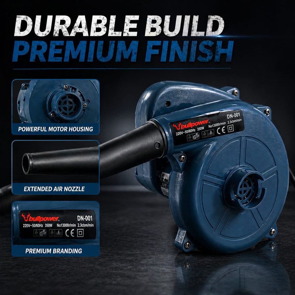 Burraq Electric Air Blower – 350W High Power Dust Cleaner 13000 RPM | Portable Dust Blower Machine