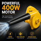 Burraq Electric Air Blower 400W High Speed 18000 RPM – Portable Electric Dust Cleaner Blower