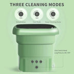 Burraq Mini Portable Washing Machine – 6L Foldable Compact Washer with Dryer