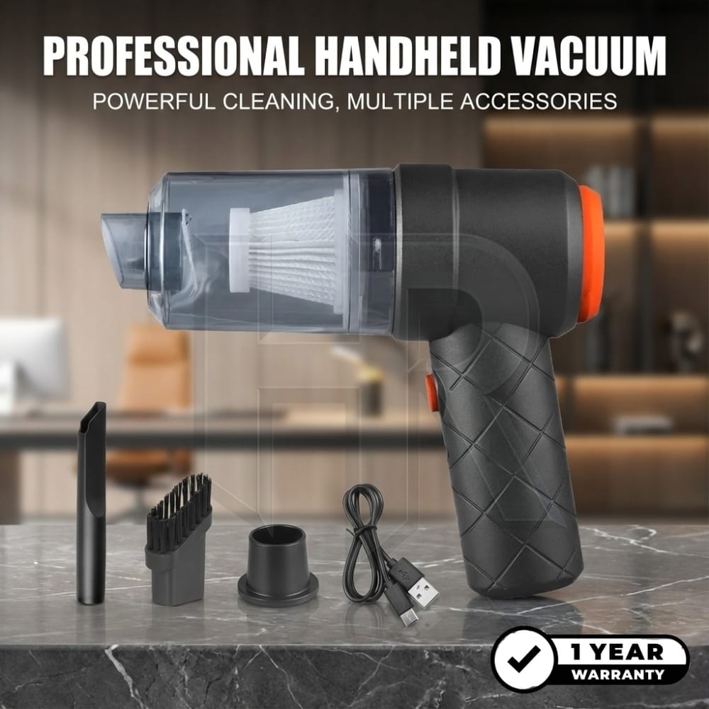 Burraq Rechargeable Dual-Mode Cordless Mini Vacuum & Air Blower