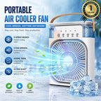 Burraq Mini AC Fan – 3-in-1 Portable USB Air Cooler | Desktop Cooling Fan with Humidifier