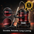 Burraq Hitachi Vacuum Cleaner 25L – 2200W High Power Drum Vacuum | Large Capacity Cleaner with Wheels