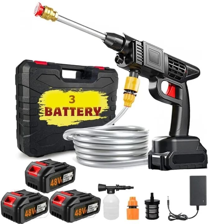 Burraq 48Vf Pressure Washer Gun – Rechargeable Portable Car Washer