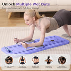Burraq Multifunctional Pilates Board Abdominal Exercise Pushup Board 8IN1 - Automatic Rebound Full-Body Workout Machine for Men & Women