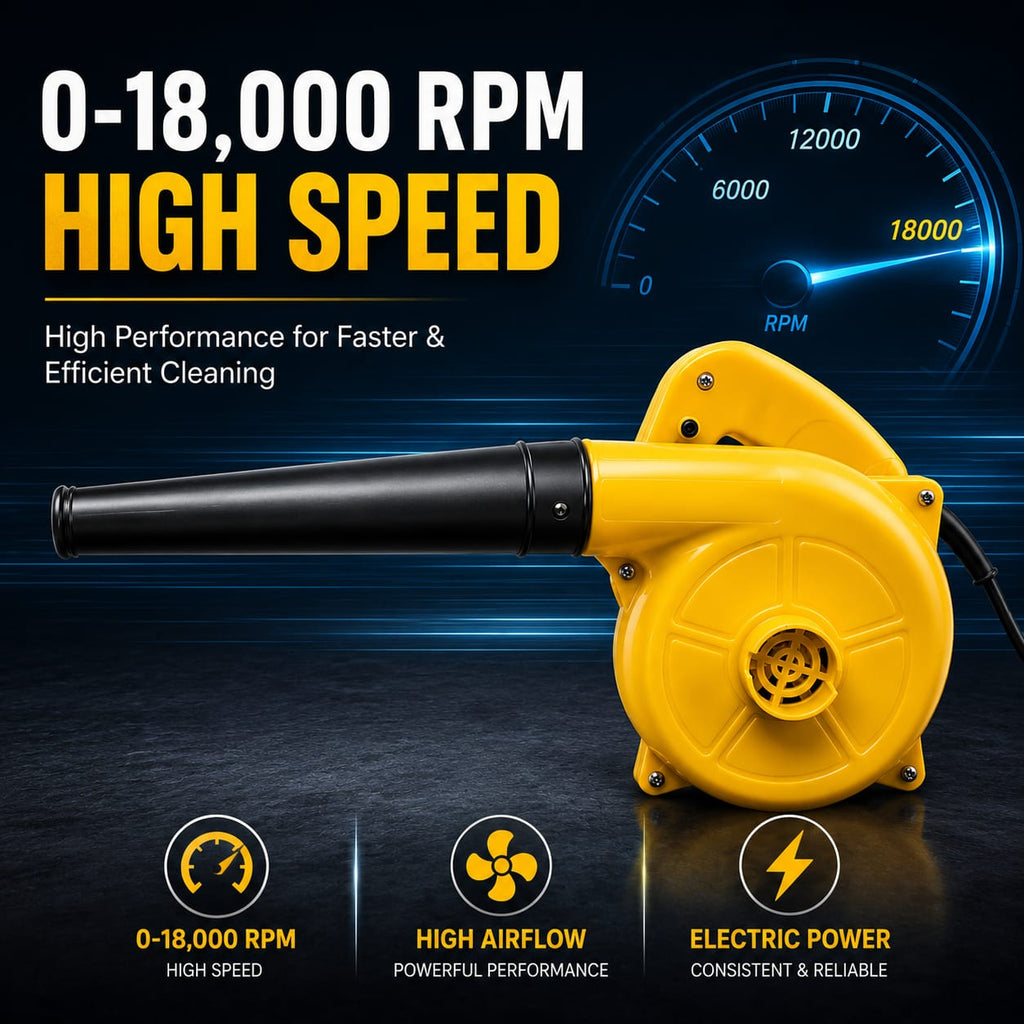Burraq Electric Air Blower 400W High Speed 18000 RPM – Portable Electric Dust Cleaner Blower