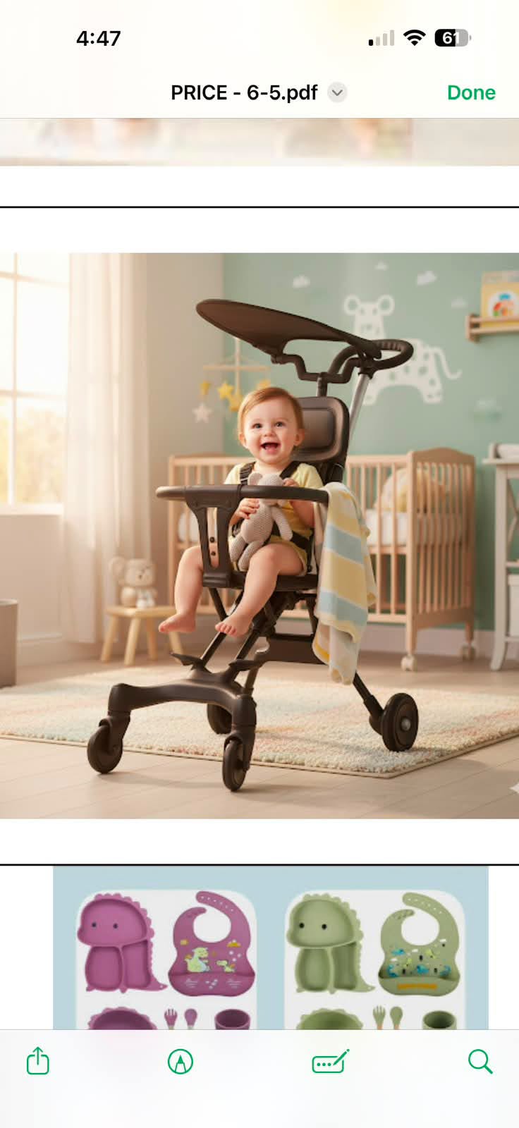 Burraq 3-in-1 Foldable Luxury Baby Stroller