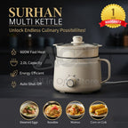 Burraq Surhan SR-9091 Electric Cooker – 2.0L Multi-Function Electric Hot Pot | Non-Stick Ramen Cooker & Electric Stove