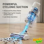 Burraq Cordless Stick Vacuum Cleaner – 2-in-1 Lightweight Handheld