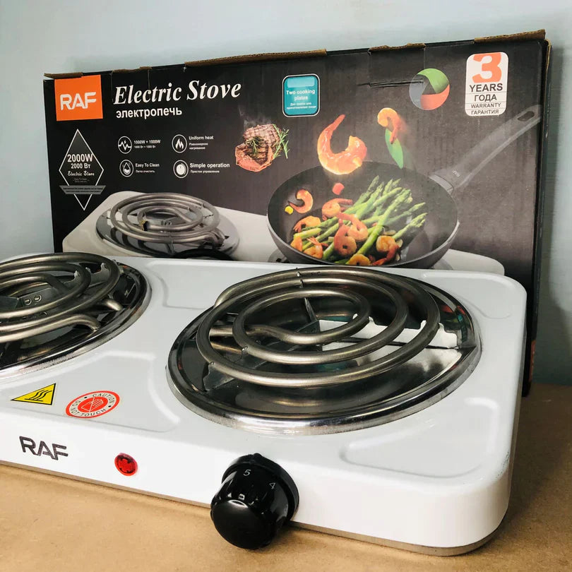 Burraq Raf Double Stove Hot Plate – Electric Stove & Cooking Machine| Multi-Functional Electric Cooker