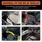 Burraq Car Seat Belt Steering Wheel Anti-Theft Locking Device