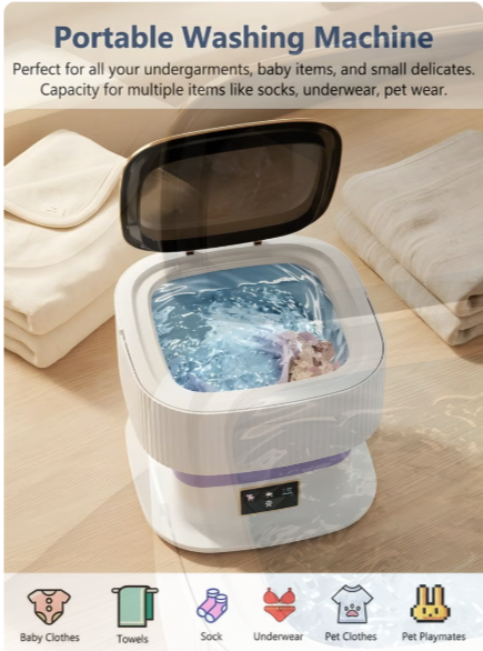 Portable Foldable Washing Machine – 11.5L