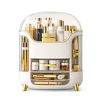 Burraq Luxury Makeup Organizer with Drawer & Dustproof Lid
